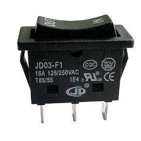 KCD4-3NC 16A in-Out Rocker Switch 3 Pins 3 Positons Double Side Momentary