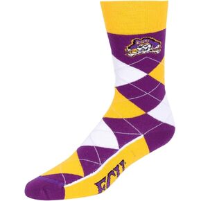 For Bare Feet Men's NHL Argyle Lineup Crew Dress Socks-1 Size Fits Most