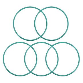 uxcell Fluorine Rubber O-Rings, 76mm OD 71.2mm ID 2.4mm Width FKM Seal Gasket for Machinery Plumbing, Green, Pack of 5