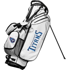 Team Golf NFL Tennessee Titans Birdie Golf Stand Bag, Lightweight, 14-Way Club Divider, Spring Action Stand, Insulated Cooler Pocket, Velcro Glove and Umbrella Holder & Padded Handles