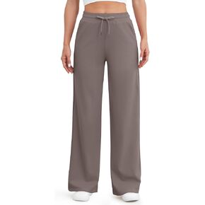 G4Free Wide Leg Yoga Pants with Pockets for Women Sweatpants Casual Drawstring Stretch Pants Petite/Regular/Tall