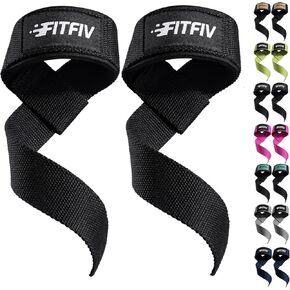 Lifting Straps for Weightlifting, Lifting Wrist Straps for Gym Strength Training, Neoprene-padded Wrist Cushion - Men & Women