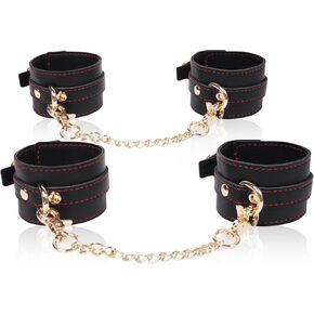 Purple Ankle Straps Wrist Cuffs D-Ring for Fitness Legs Exercise Attachment Adjustable