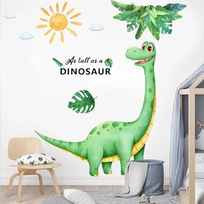 Large Dinosaur Wall Decals for Boys Bedroom Dino Footprints Wall Stickers Peel and Stick Baby Toddler Kids Room Wall Decor Murals for Nursery Daycare Classroom Decoration (KL-BM2063)