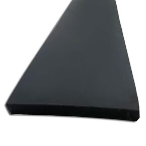 Rubber Roll, Buna-N, Rubber Width 4 in, Rubber Length 4 ft, Rubber Thickness 1/4 in, 40A, Plain Backing