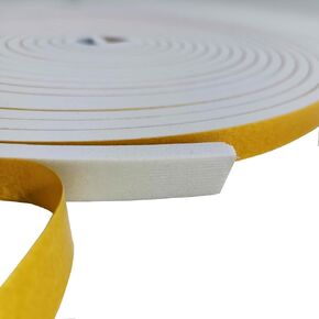 Weather Stripping Door Seal Strip 1/2In x1/4 x 26ft in Strong Adhesive, Lightproof, Soundproof, Weatherproof Foam Tape for Sliding Door, Front Door Frame, Windows (Black, 1/2 in x 1/4 in x 26Ft)