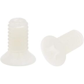 uxcell M4x25mm Threaded Nylon Screws, Phillips Cross Flat Head Machine Screws Bolts, 100Pcs