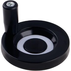 Round Handwheel Revolving Handle Hand Wheel with Revolving Handle Grip for SFU1204 Ball Screw Grinder Machines (Outer Dia 80mm Inner Dia 8mm)