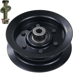 GELASKA 2 Pack 132-9420 Flat Idler Pulley with 1-603299 Deck Wheel 119-8819 Belt Replaces 106-2175, 68-2730, 710138 for Toro Timecutter Mx4275 Mx4200 Mx4250 SS4200 SS4216 SS4225 SS4235 SS4250 Mowers