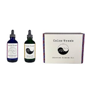Color Tree's 240ml/8oz Chlorine Dioxide CDS Kit - 28% (22.4%) Sodium Chlorite and Either 4% Hydrochloric Acid or 50% Citric Acid - Two 4oz Glass Bottles (4% Hydrochloric Acid)
