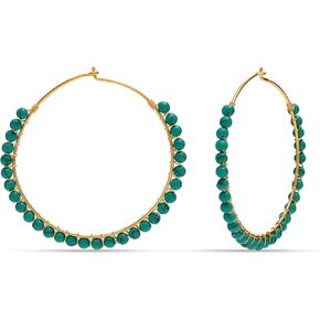 LeCalla 925 Sterling Silver Hoop Earrings Lightweight Italian LARGE High-Polished Round Statement Silver Hoops Earring for Women