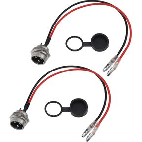 SING F LTD 2PCS Electric Scooter Charging Port Power Cable Scooter Charging Interface Plug Power Cord Compatible with Kugoo M4 Electric Scooter Accessory