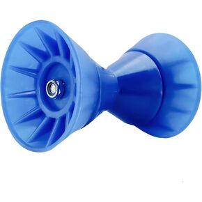 4 inch Blue Boat Trailer Roller Assembley 4" x 7" with 1/2" Shaft with End Bells for Boat Trailer Bow Roller Stopping Boat Trailer