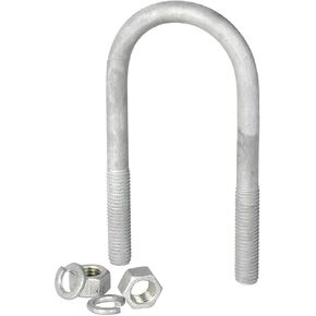 CE Smith Trailer Galvanized U-Bolt with Washers & Nuts, 3/8" diameter; Thread Width 16-Replacement Parts and Accessories for your Ski Boat, Fishing Boat or Sailboat Trailer