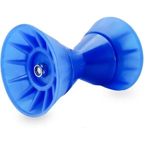 Boat Trailer Roller Assembly with 1/2 in Shaft Bow Stop for Boat Trailers Bow Stop 4 INCH Blue