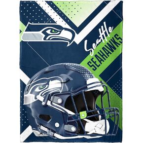 بطانية Northwest The Company NFL Seattle Seahawks ذات الملمس الحريري، مقاس 55 بوصة × 70 بوصة، نمط عبور in Kuwait