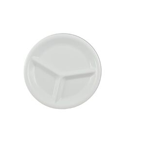 FSE CR710W Compartment Plate, 10-1/4" dia., round, 3-wells, Pack of 12