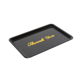 FSE PLPT046BL Tip Tray, 4-1/2" x 6-1/2", rectangular, Thank You" imprint, Pack of 12
