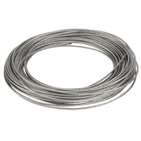 Walfront 20m 304 Stainless Steel Cable Wire, 2-3mm, Polished, for Fishing & Lifting