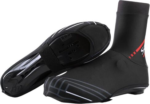 Santic Cycling Shoe Covers Unisex Windproof Bike Cycling Overshoes Winter Thermal Sports Accessories 1 Pair … in Saudi Arabia