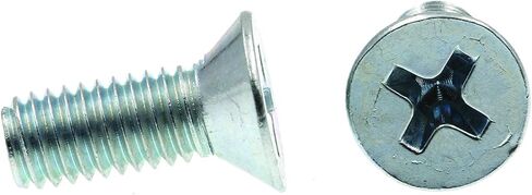 براغي آلة Prime-Line 9001025، رأس مسطح، محرك فيليبس، #10-32 × 1/2 بوصة، فولاذ مطلي بالزنك (100 حزمة) in Saudi Arabia
