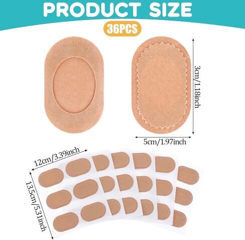 36 PCS Bunion Pain Relief Pads Self-Adhesive Bunion Protector Pad Reduce Friction & Pressure Bunion Cushions Pads for Corns, Blisters, and Bunion in Saudi Arabia