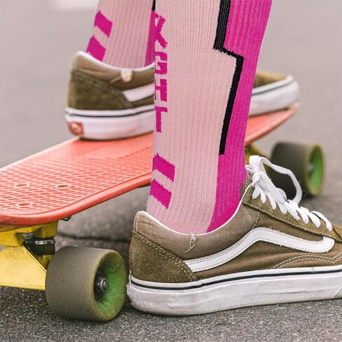 Breast Cancer Awareness Socks for Men Youth Boys Pink Football Softball Soccer Softball Baseball Accessories Socks in Saudi Arabia