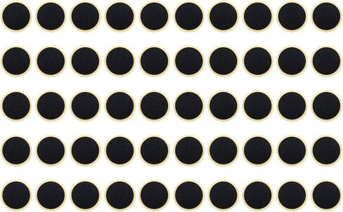 Wealrit 50 قطع أسود الأنبوب الداخلي الإطارات إصلاح بقع دراجة مستديرة الأنبوب الداخلي طقم تصليح ثقب الإطارات المسطحة رقعة إصلاح الإطارات in Kuwait