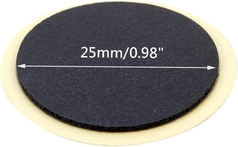 Wealrit 50 قطع أسود الأنبوب الداخلي الإطارات إصلاح بقع دراجة مستديرة الأنبوب الداخلي طقم تصليح ثقب الإطارات المسطحة رقعة إصلاح الإطارات in Kuwait