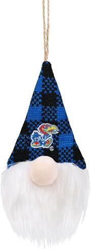 FOCO NCAA Unisex-Adult NCAA College Team Logo Holiday Plaid Hat Plush Gnome Tree Ornament in Saudi Arabia