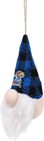 FOCO NCAA Unisex-Adult NCAA College Team Logo Holiday Plaid Hat Plush Gnome Tree Ornament in Saudi Arabia