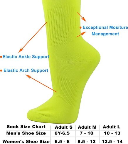 COUVER Affordable Youth/Kids Knee High Polyester Sports Athletic Baseball Softball Socks in Kuwait
