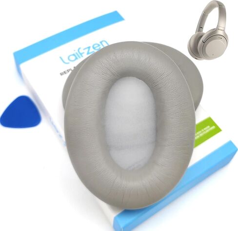 وسادات أذن Lambskin XM3 لسماعات Sony WH-1000XM3 بديلة 1000 XM 3 وسائد أذن من جلد الغنم الحقيقي وأغطية للأذنين 1000XM3 (أسود) in Kuwait