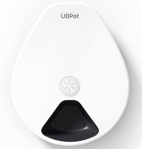 وحدة تغذية أوتوماتيكية للقطط من UBPET F10، موزع رقمي ل5 وجبات للحيوانات الأليفة مع تبريد طويل الأمد، 3 إعدادات للتبريد in Kuwait