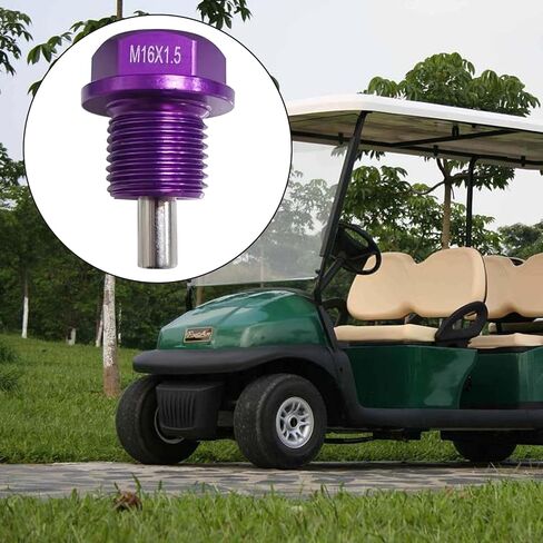 2 قطعة M12 x1.25 سدادة تصريف الزيت المغناطيسية من الفولاذ المقاوم للصدأ مع 12 غسالة نحاسية بديلة لتويوتا ولكزس ونيسان وإنفينيتي (أرجواني) in Kuwait