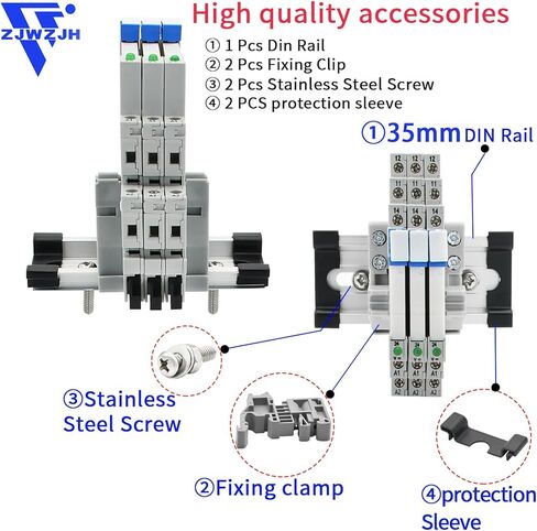 Electromagnetic Relay 24V DC/AC Coil; Silm;Signal Relay for PLC, Electromagnetic Relay 24VDC 24VAC SPDT, 6Amp with LED Indicator, Socket Base, DIN Rail in Saudi Arabia