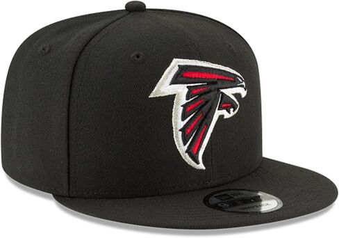 New Era NFL 9FIFTY Snapback Team Color Adjustable Hat Cap - One Size (US, Alpha, One Size, Atlanta Falcons - Black) in Saudi Arabia