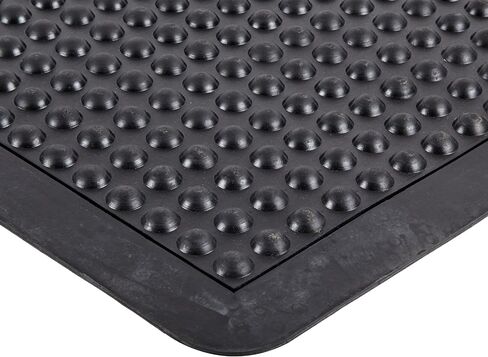 حصيرة التعب السطحية المطاطية المتينة للمناطق الصناعية/المصانع، 2 × 3 بوصة، أسود in Kuwait