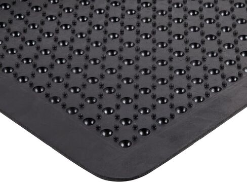 حصيرة التعب السطحية المطاطية المتينة للمناطق الصناعية/المصانع، 2 × 3 بوصة، أسود in Kuwait