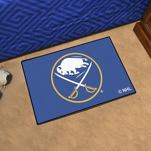 FANMATS 10502 Buffalo Sabres Starter Mat Accent Rug - 19in. x 30in. | Sports Fan Home Decor Rug and Tailgating Mat in Saudi Arabia