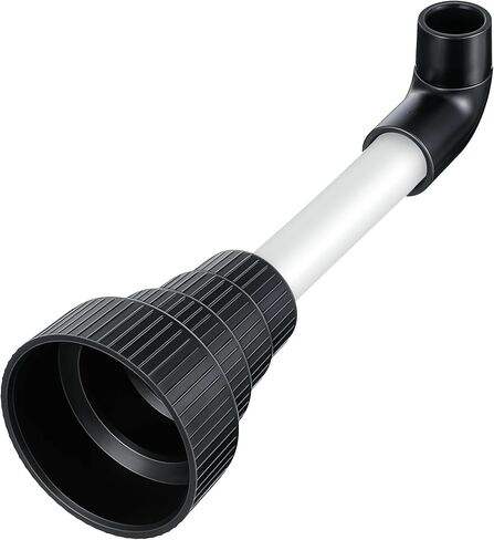 خرطوم مكنسة كهربائية إلى محول أنابيب PVC، مرفق مكنسة كهربائية مبللة لفتح وإخلاء خطوط تصريف التيار المتردد، متوافق مع معظم الأحجام، مرفق وقاعدة سوداء، أنبوب أبيض in Kuwait