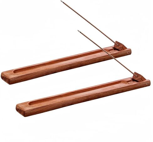 Rosewood Incense Holder for Sticks with Adjustable Angle, Incense Stick Holder with Ash Catcher, 9.8 Inches in Saudi Arabia
