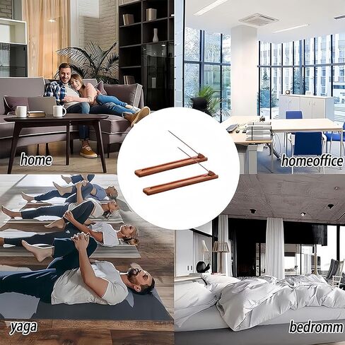 Rosewood Incense Holder for Sticks with Adjustable Angle, Incense Stick Holder with Ash Catcher, 9.8 Inches in Saudi Arabia