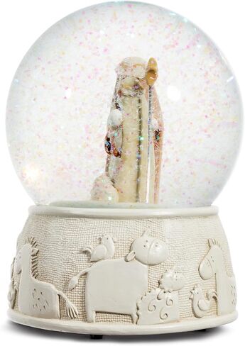 DEMDACO Holy Family Glittered 5 x 3.5 Resin Musical Christmas Snow Globe Plays Silent Night in Saudi Arabia