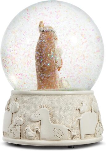 DEMDACO Holy Family Glittered 5 x 3.5 Resin Musical Christmas Snow Globe Plays Silent Night in Saudi Arabia