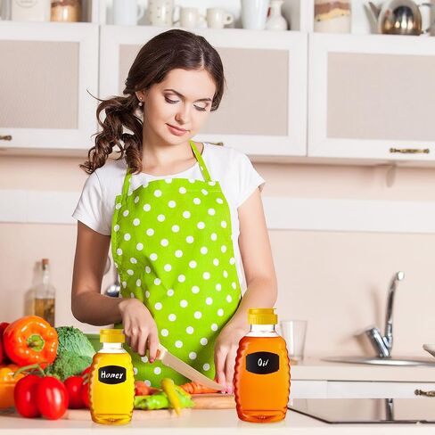36 قطعة من زجاجات العسل سعة 8/16 أونصة، زجاجات العسل البلاستيكية الشفافة، حاوية وعاء العسل مع 36 قطعة من ملصقات السبورة و1 قطعة من حامل القلم للعسل مع غطاء قلاب لتوزيع الطعام in Saudi Arabia