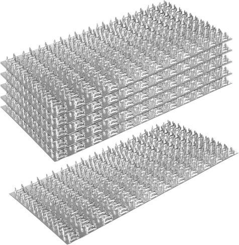 6 قطع 11-7/8" x 5-7/8" لوحة تروس ذات شوكات مسطحة لإصلاح دعامة لوحة ربط، سطح فولاذي مجلفن، ارتفاع أسنان المسمار 7.5 مم، سمك 1 مم، لموصلات الأخشاب الخشبية لدعامات الأسقف in Kuwait