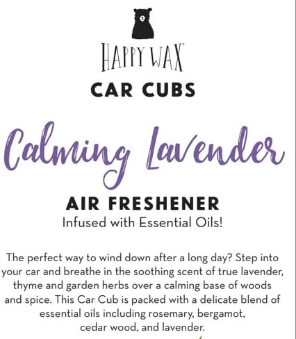 Happy Wax Beach Mix Hanging Car Cub Air Fresheners Infused with Natural Essential Oils, 4 Ct. Variety Pack - Contains Coastal Tide, Grape Mango, Summer Evenings, and Bronzed Coconut in Kuwait