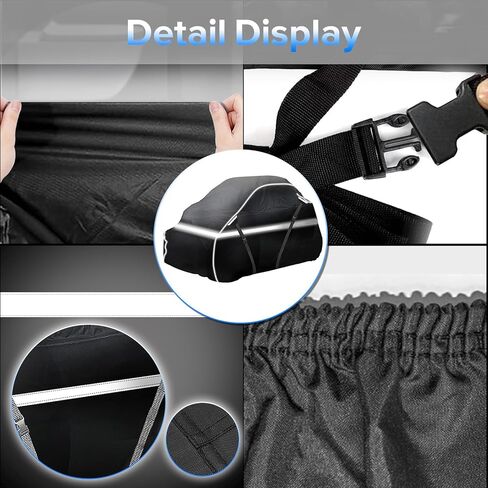 غطاء UTV، قماش أكسفورد عالي التحمل مقاوم للماء 2-3 مقاعد، غطاء حماية من جميع الأحوال الجوية جنبًا إلى جنب متوافق مع Can Am Maverick X3 Polaris RZR Ranger SXS in Kuwait