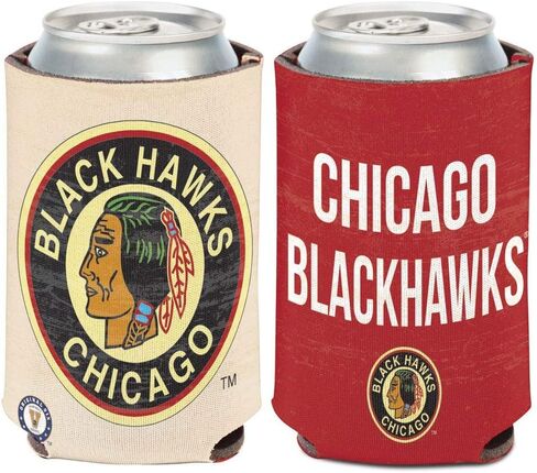 شيكاغو بلاك هوكس / فينتاج NHL Vintage Can Cooler 12 أوقية. in Saudi Arabia